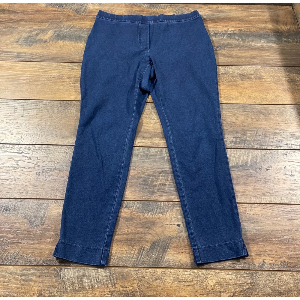 Pure Jill Indigo Ankle Leggings Womens Small Petite Blue Cotton Stretch Pull On
